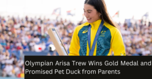 Olympian Arisa Trew Wins Gold Medal and Promised Pet Duck from Parents